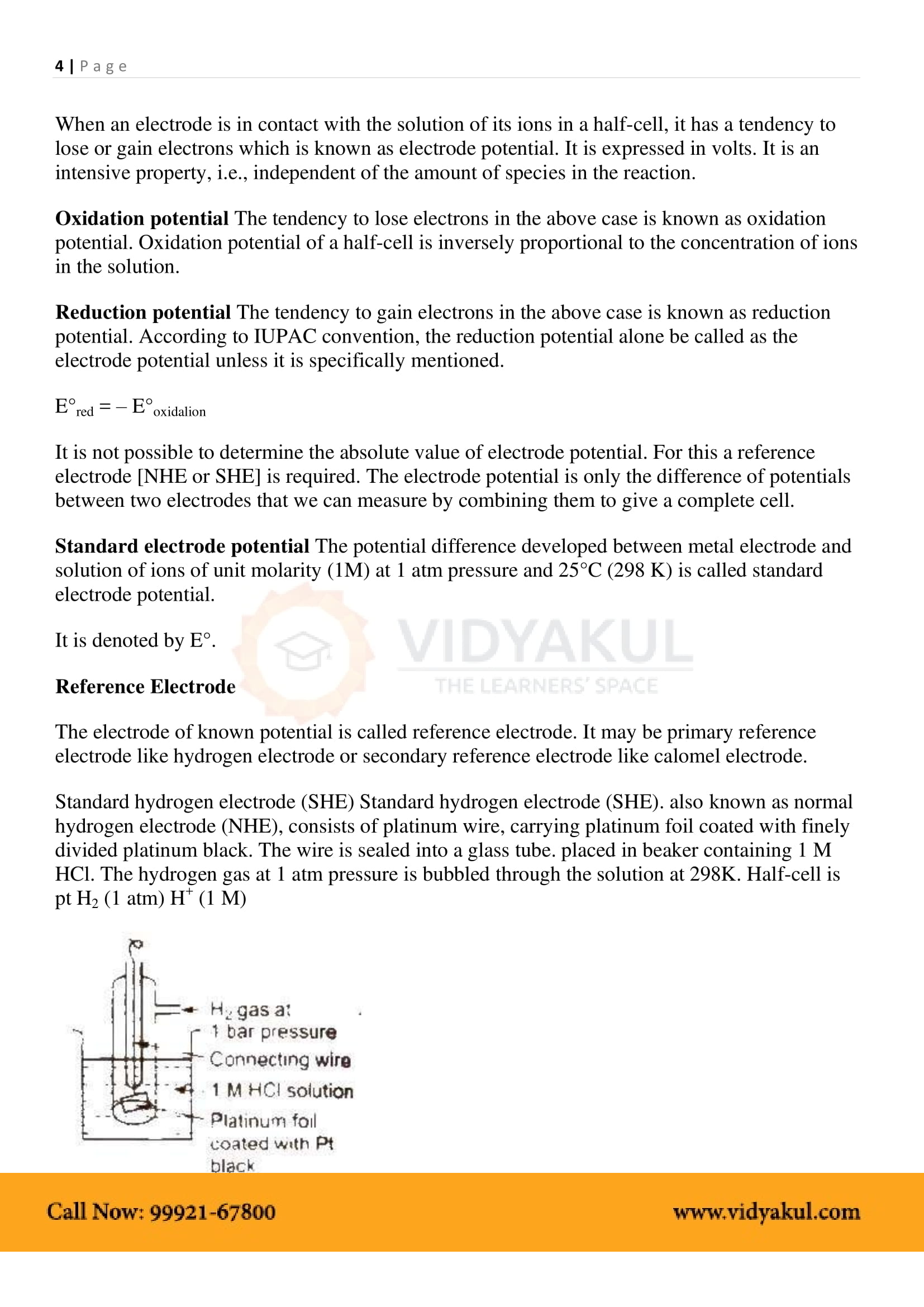 Electrochemistry Class 12 Notes Chemistry